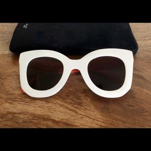 Céline white Havana sunglasses